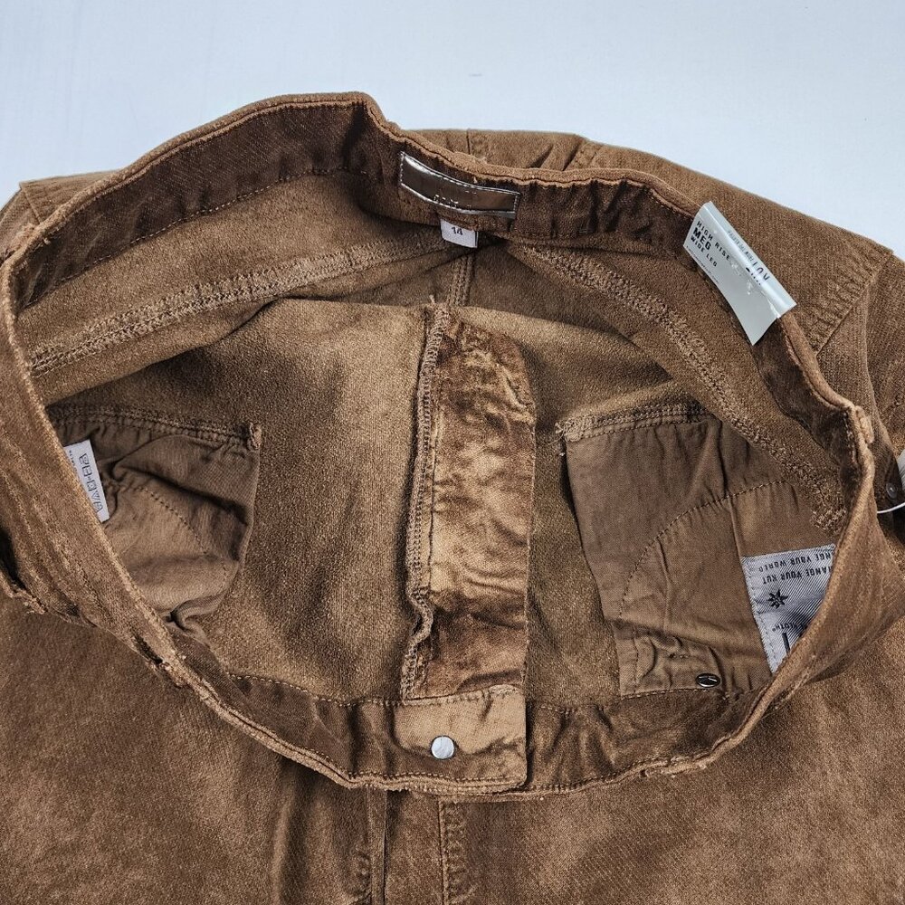 Kut From The Kloth Jeans Women 14 Brown High Rise Meg Wide Leg (36x30) NWT - Picture 5 of 14